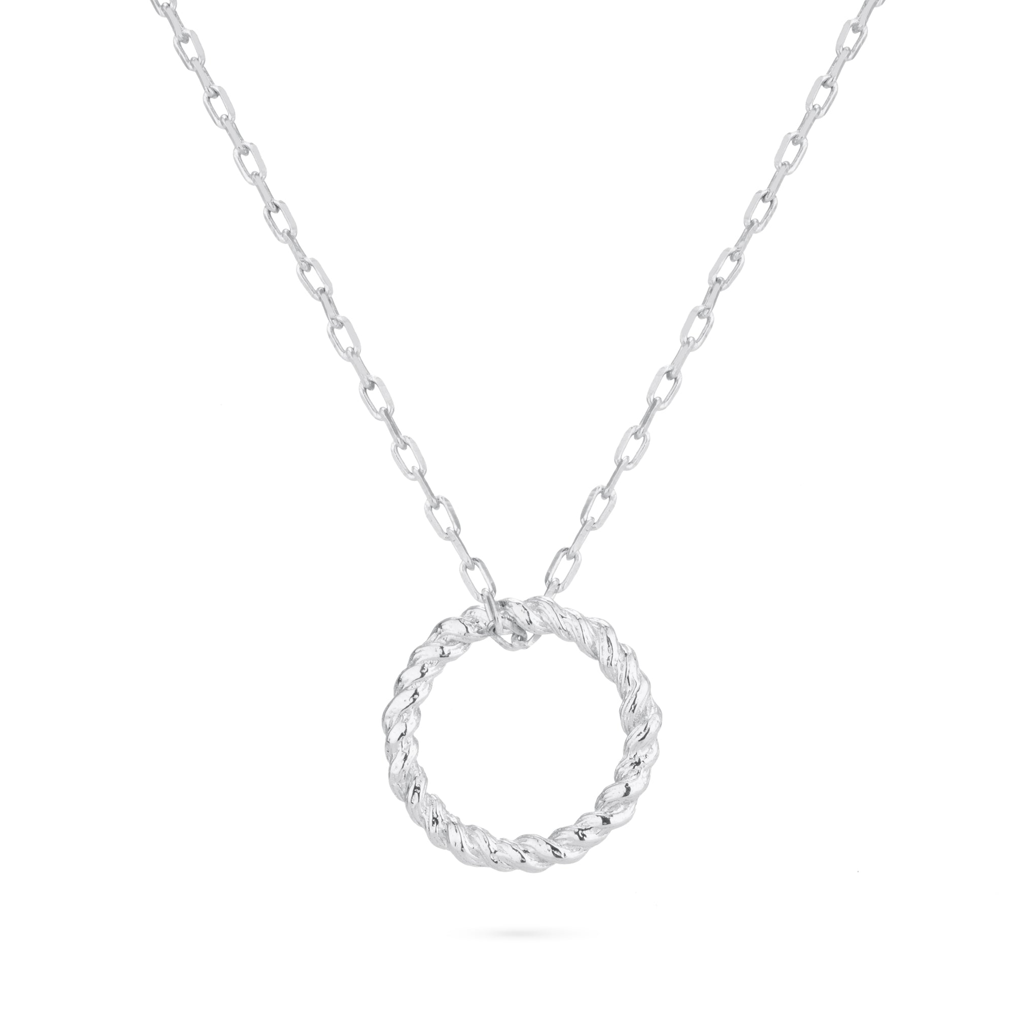 Braided Roots Silver Pendant Petite