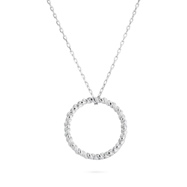 Braided Roots Silver Pendant Grande