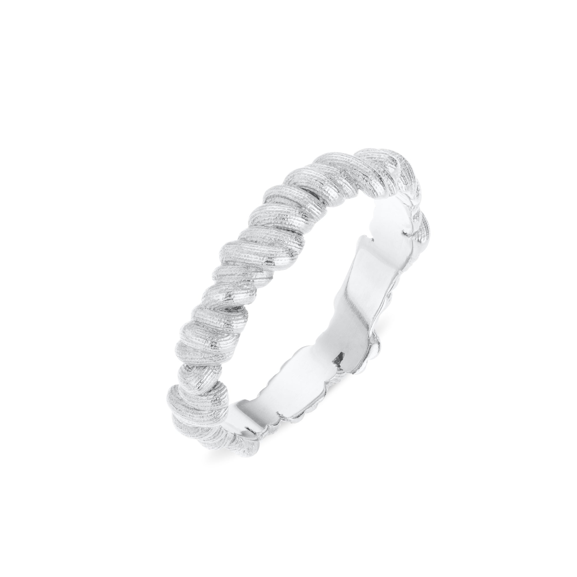 Braided Life Silver Ring